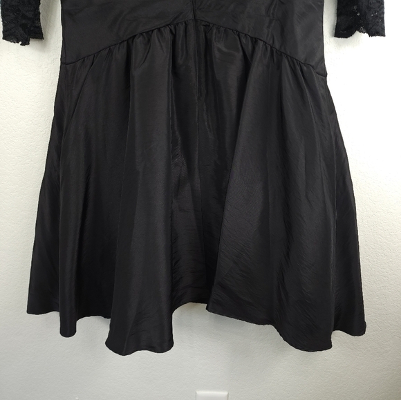 Jessica Howard Mobwife Black Lace Half Sleeve Dress Size 12 - Picture 11 of 13